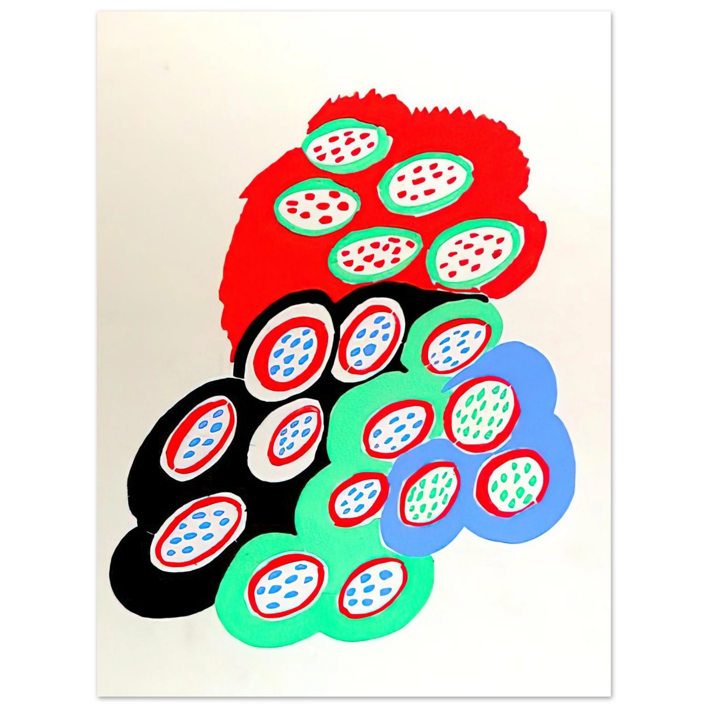 Sonia Delaunay - COMPOSITION 37  75x100 cm / 30x40inches Fine Art Poster