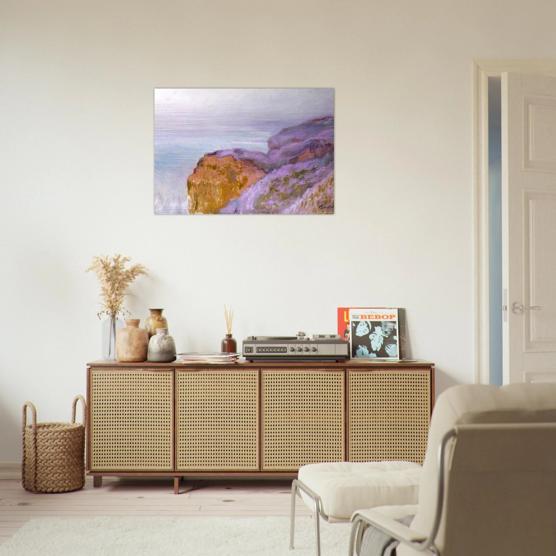 At Val Saint-Nicolas, near Dieppe - claude monet Brushed Aluminum Print - 70x100 cm / 28x40 inches | claude monet Aluminum Print | claude monet Prints