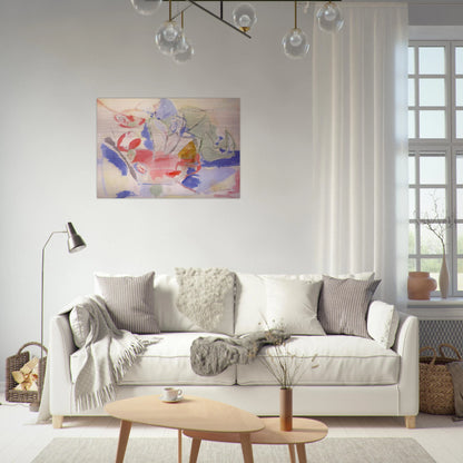 Mountains and Sea - 1952 - Helen Frankenthaler Brushed Aluminum Print - 70x100 cm / 28x40 inches | Helen Frankenthaler Aluminum Print | Helen Frankenthaler Prints
