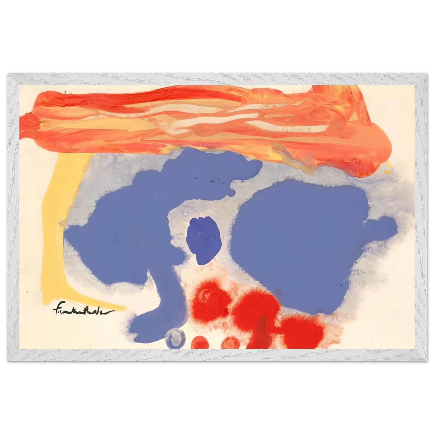 Helen Frankenthaler - Summerscene, Provincetown - 1961 Wall art - 50x70 cm / 20x28 inches - Fine Art Poster-canvas - -