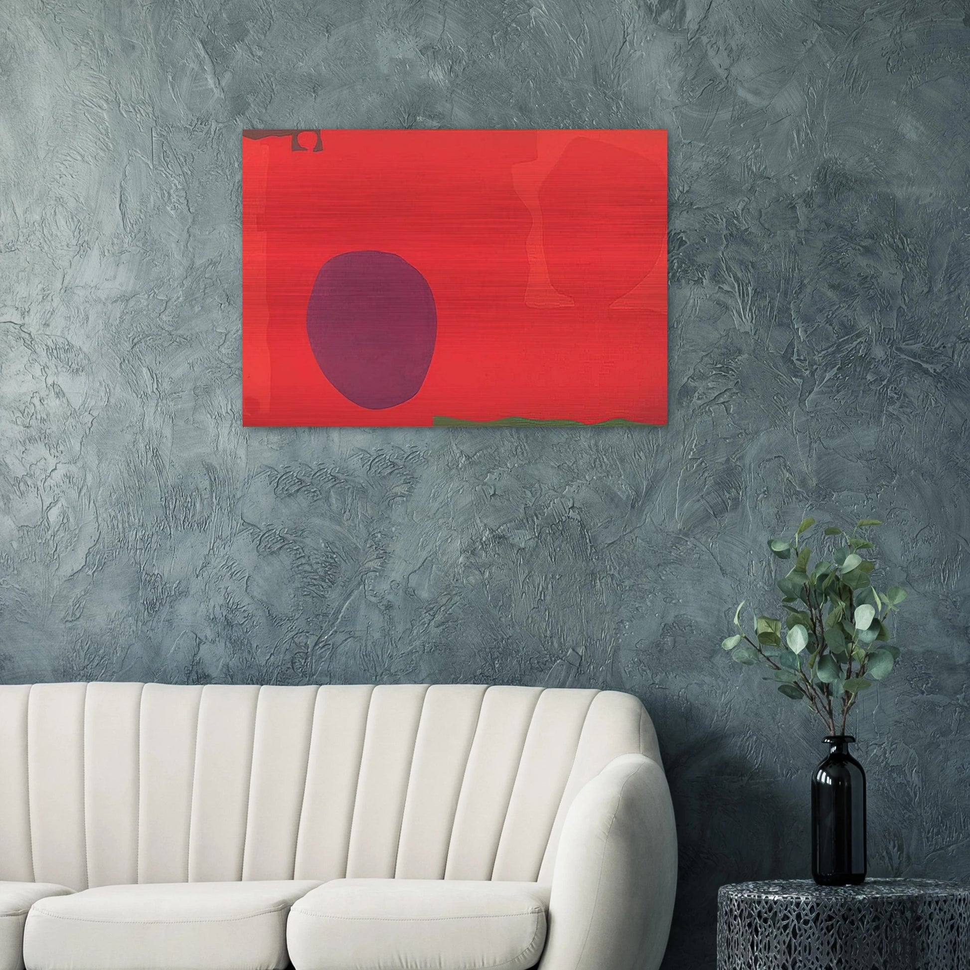 Cadmium with Violet, Scarlet, Emerald, Lemon and Venetian - 1969 - Patrick Heron Brushed Aluminum Print - 70x100 cm / 28x40 inches | Patrick Heron Aluminum Print | Patrick Heron Prints