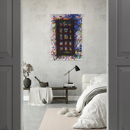 Concert Hall Set II - Sam Francis Brushed Aluminum Print - 70x100 cm / 28x40 inches | Sam Francis Aluminum Print | Sam Francis Prints