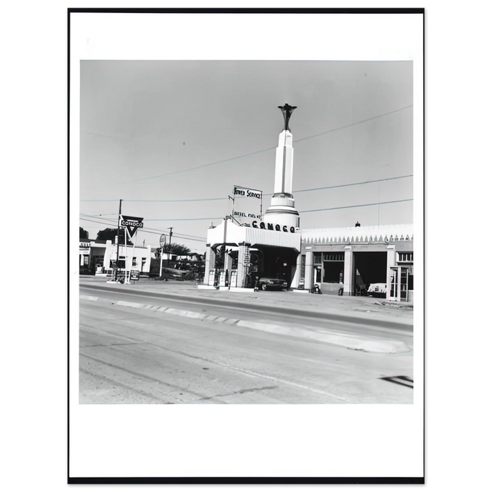 Edward Ruscha - CONOCO SHAMROCK TEXAS FROM FIVE VIEWS FROM THE PANHANDLE SERIES  75x100 cm / 30x40inches Fine Art Poster