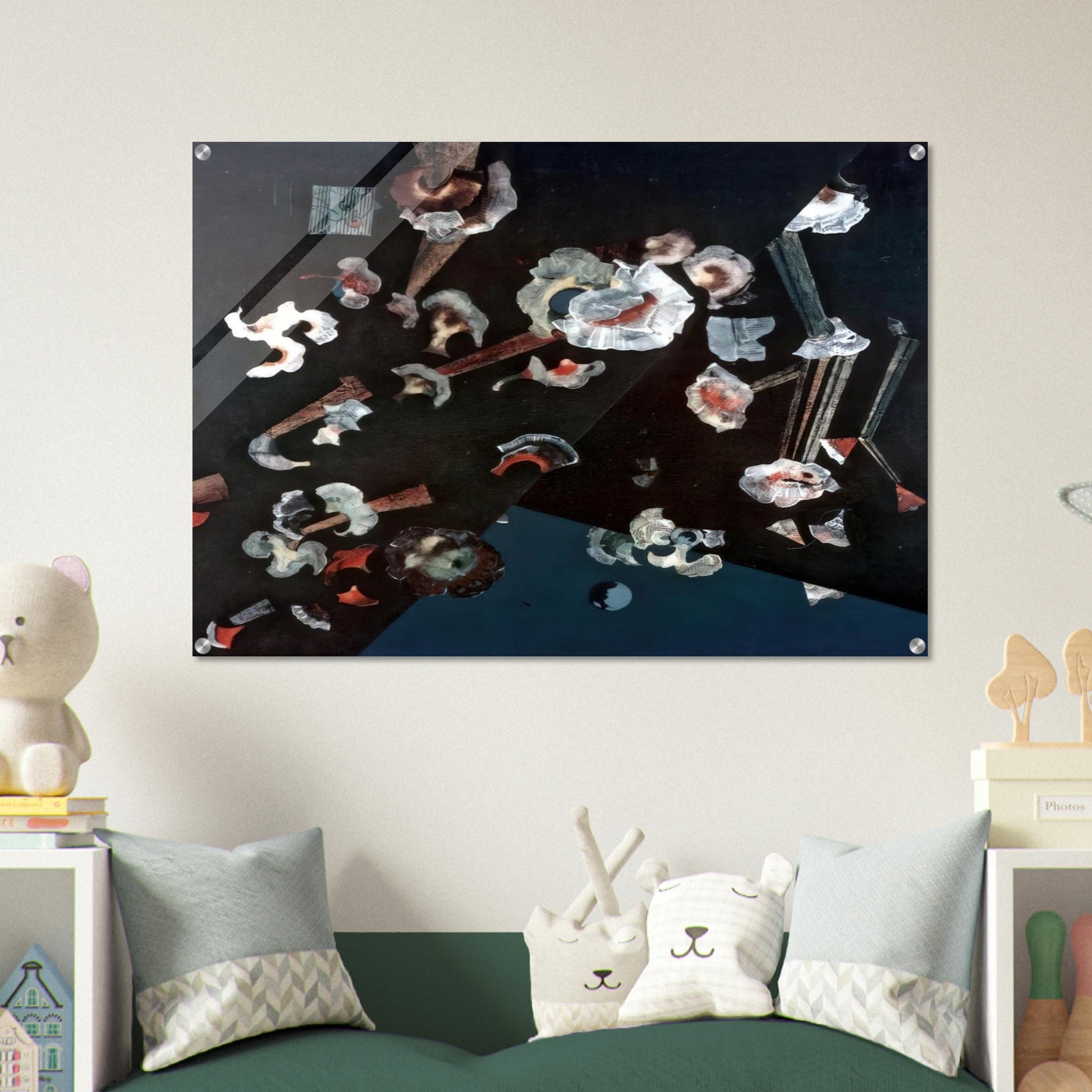 Flowers of seashells - Max Ernst Acrylic Print - 70x100 cm / 28x40″ inches
