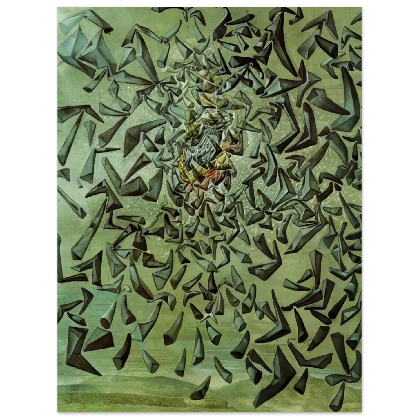 Salvador Dali - ASCENSIONIST SAINT CECILIA  75x100 cm / 30x40inches Fine Art Poster