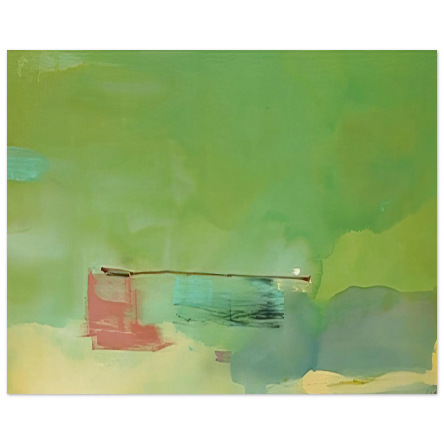 Helen Frankenthaler - Springscape - 1975 Wall art - A2 (42 x 59.4  cm) - Fine Art Poster-canvas - -