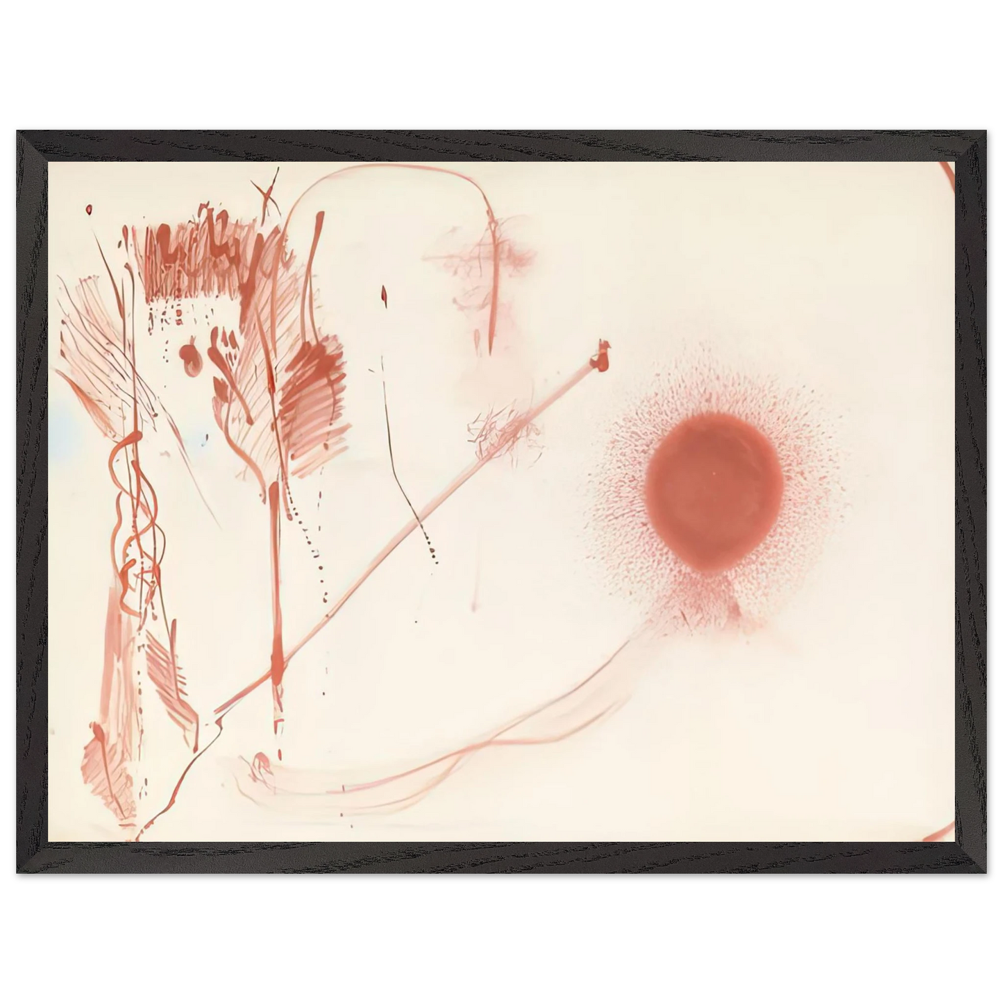 Helen Frankenthaler - Towards a New Climate, 1957- Wall Art - 30x40 cm / 12x16 inches - Premium Wooden Framed Poster With Fine Art Paper-canvas - White frame