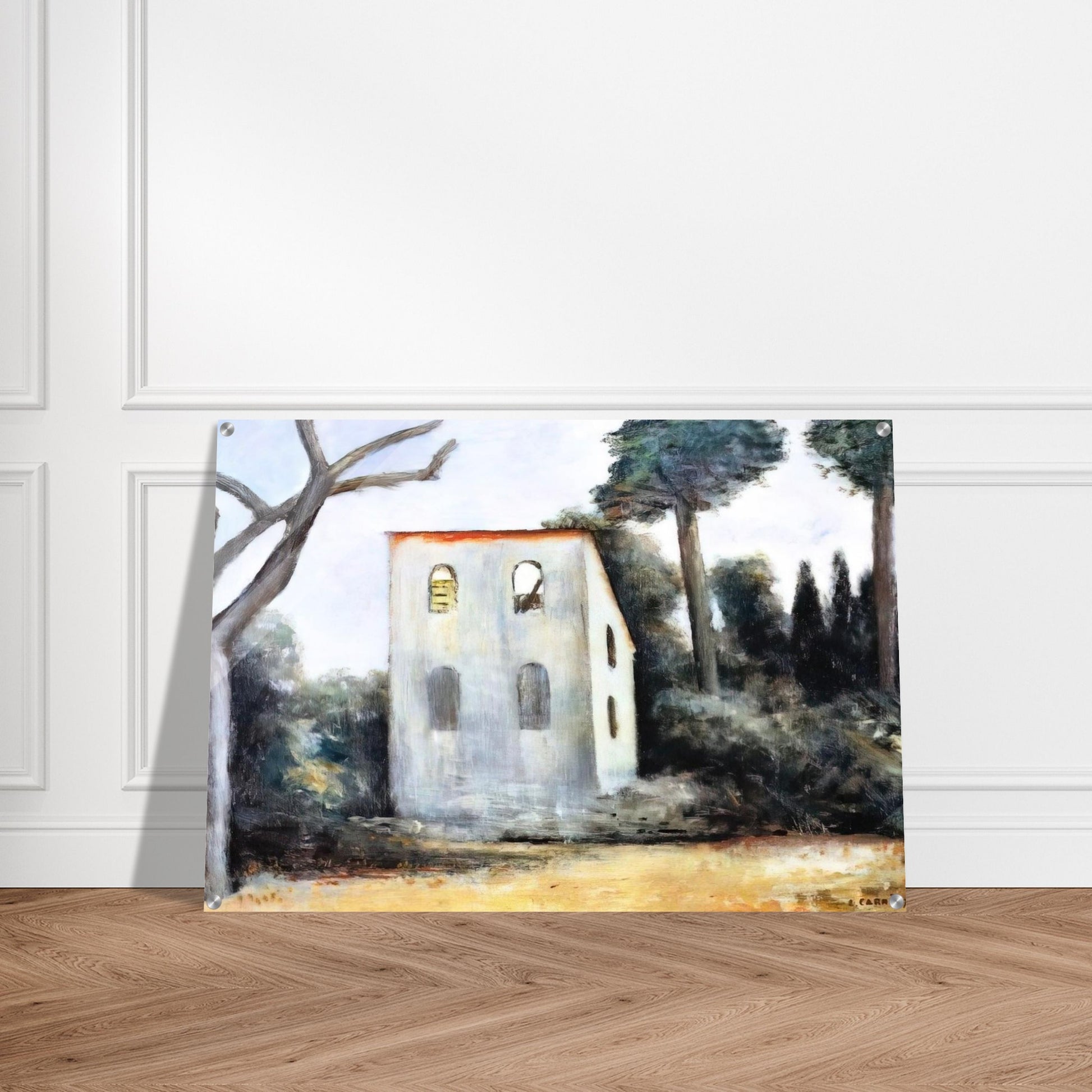 LA CASA ABBANDONATA 1930 - Carlo Carra Acrylic Print - 70x100 cm / 28x40″ inches