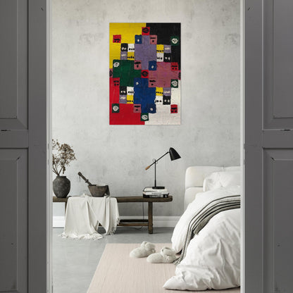 Magic 14 - 1960 - Alfred Jensen Brushed Aluminum Print - 70x100 cm / 28x40 inches | Alfred Jensen Aluminum Print | Alfred Jensen Prints