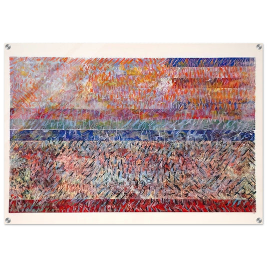 St. Albans - Sam Gilliam Acrylic Print - 70x100 cm / 28x40″ inches | Sam Gilliam Wall Art | Sam Gilliam Prints