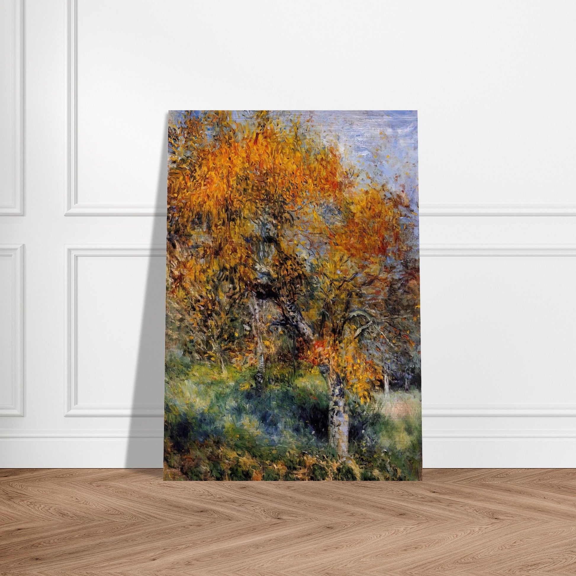 The Pear Tree - Pierre-Auguste Renoir Brushed Aluminum Print - 70x100 cm / 28x40 inches | Pierre-Auguste Renoir Aluminum Print | Pierre-Auguste Renoir Prints