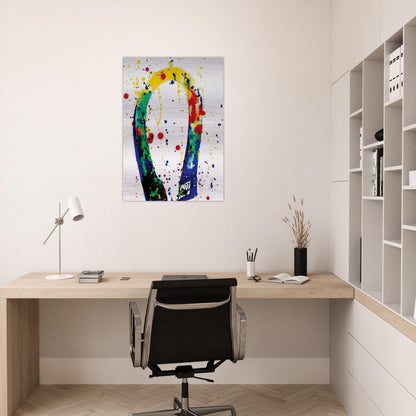 Sculpture Drawing Toyko  SF65-018  - Sam Francis Brushed Aluminum Print - 70x100 cm / 28x40 inches | Sam Francis Aluminum Print | Sam Francis Prints