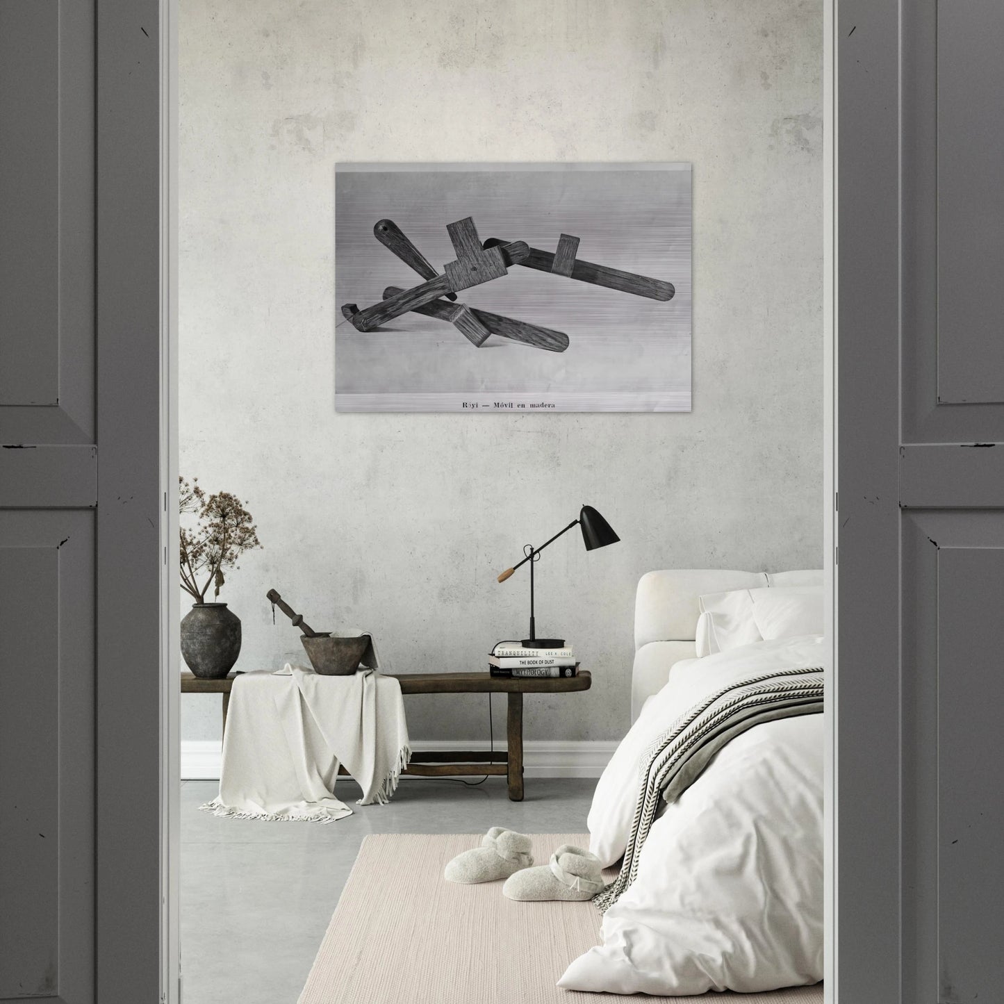 Röyi - 1945 - Gyula Kosice Brushed Aluminum Print - 70x100 cm / 28x40 inches | Gyula Kosice Aluminum Print | Gyula Kosice Prints