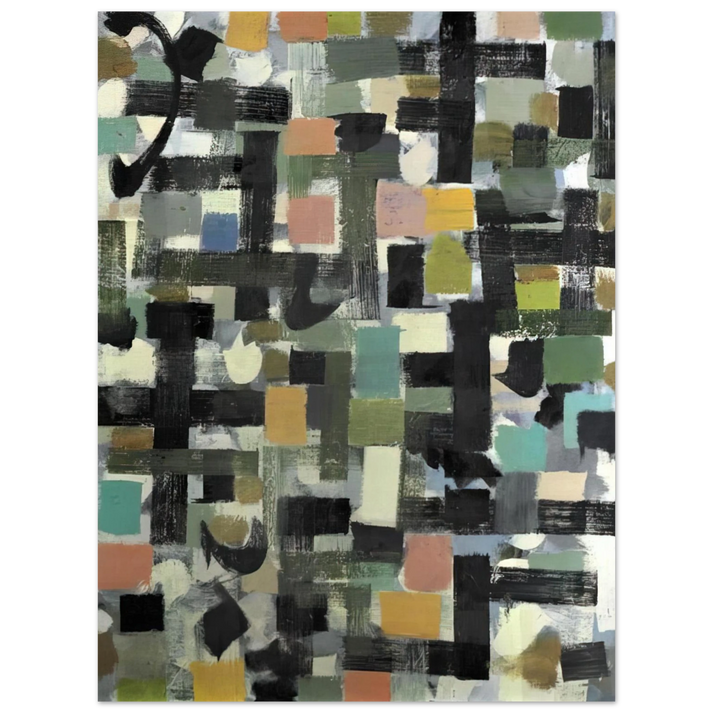 Bradley Walker Tomlin - Shapes - 1950  75x100 cm / 30x40inches Fine Art Poster