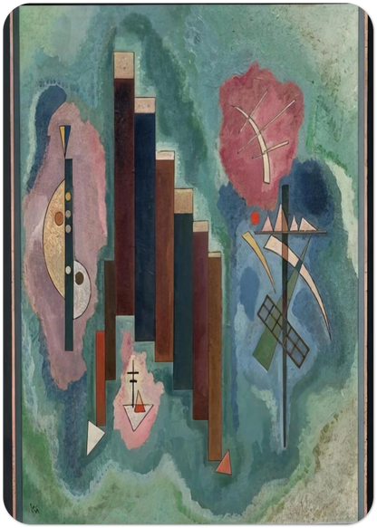 DOWNWARDS 1929 By Wassily Kandinsky Pack of 10 Post Cards | Wassily Kandinsky Post Cards | A6 (10.5 x 14.8 cm) - 4.1 x 5.8 inches