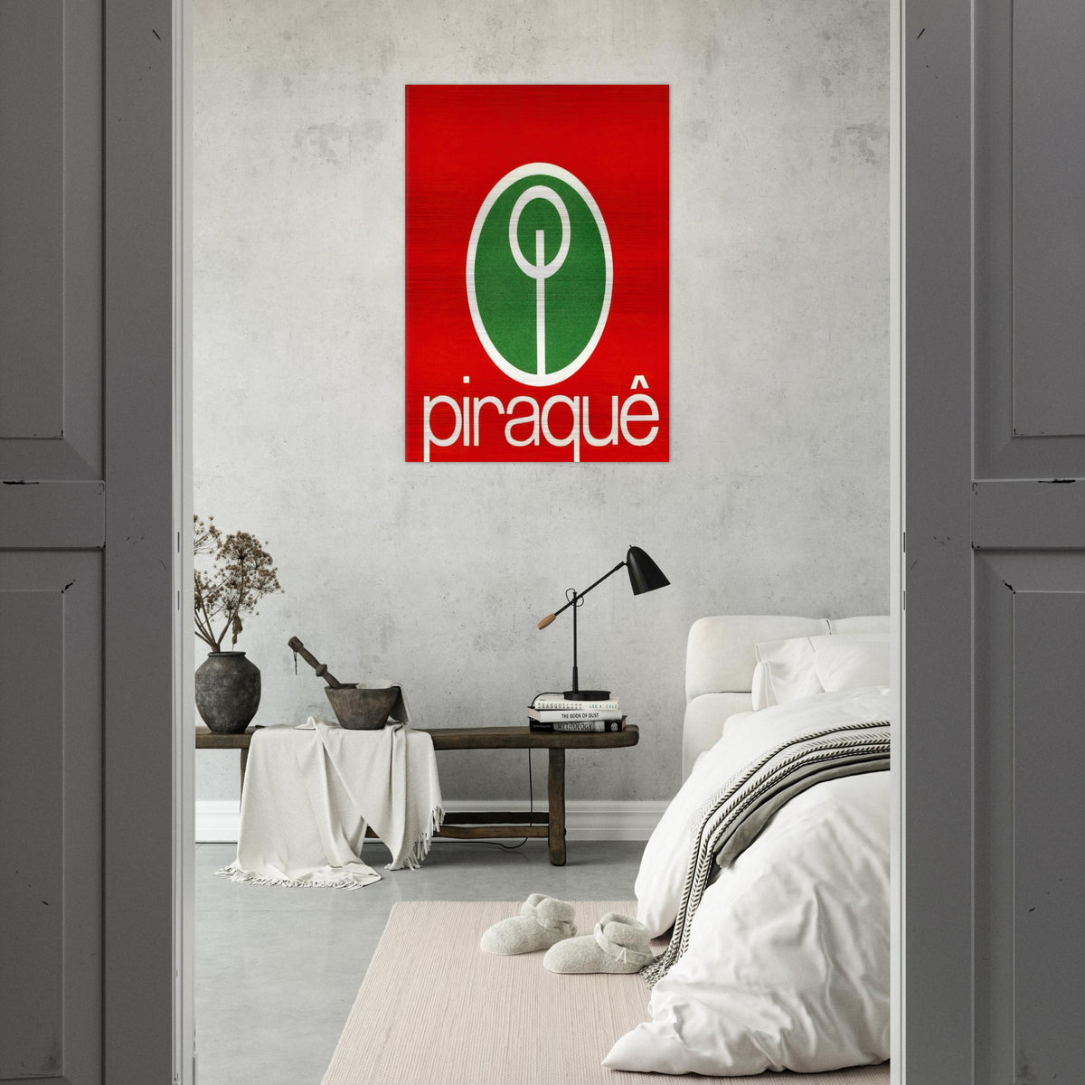 Logo Piraquê - 1970 - Lygia Pape Brushed Aluminum Print - 70x100 cm / 28x40 inches | Lygia Pape Aluminum Print | Lygia Pape Prints