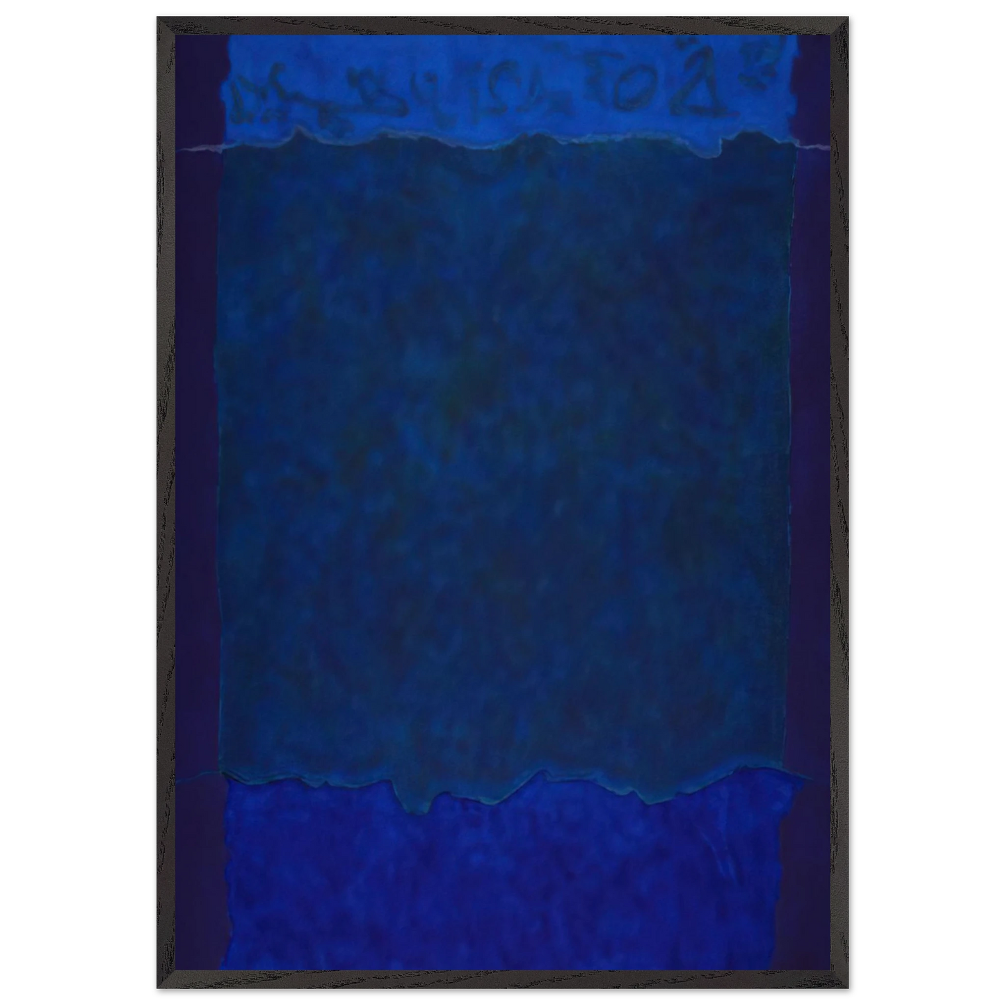 Infinity Fields Lefkada Series - 1980 - Theodoros Stamos 70x100 cm / 28x40 inches Framed Art Print – Black Wooden Frame