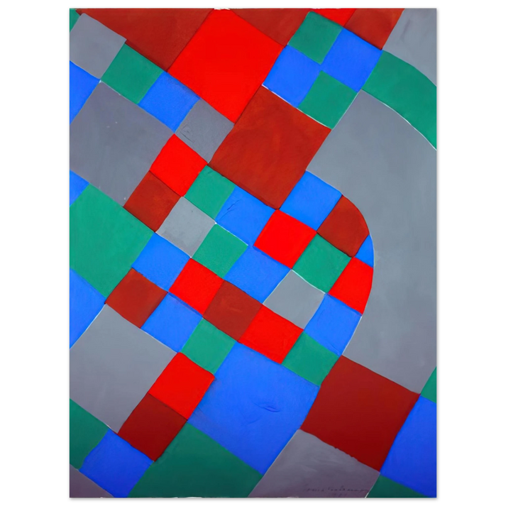 Sonia Delaunay - WORD POETRY POETRY OF COLORS  75x100 cm / 30x40inches Fine Art Poster
