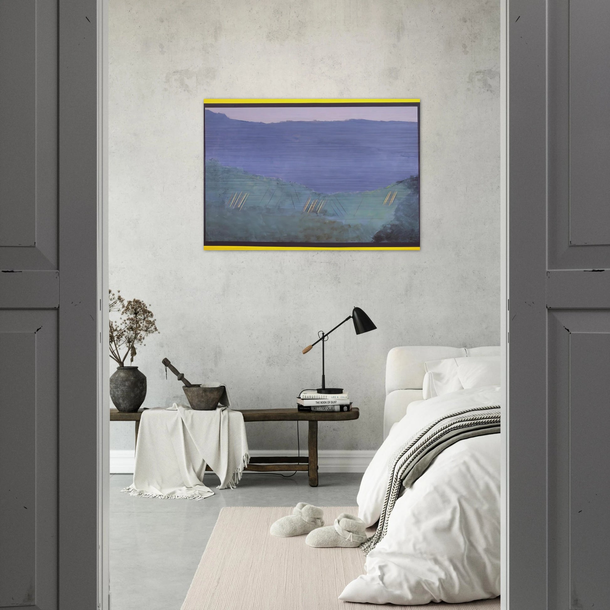 Cheat River - 1968 - Ronnie Landfield Brushed Aluminum Print - 70x100 cm / 28x40 inches | Ronnie Landfield Aluminum Print | Ronnie Landfield Prints
