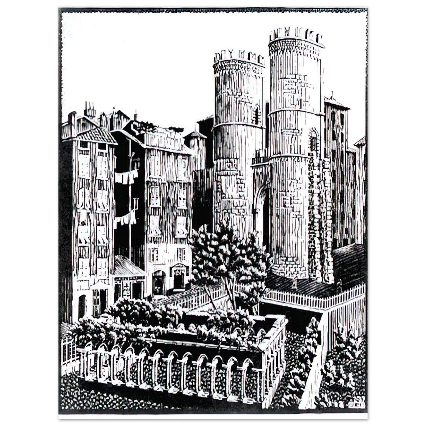 MC Escher - ESCHER (25) Wall Art - 30x40 cm / 12x16 inches - Fine Art Poster-canvas - -