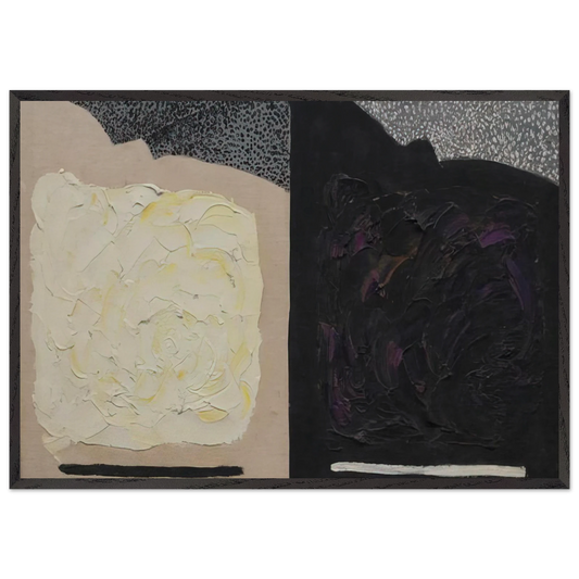 Untitled The Void No II - 1952 - Forrest Bess 70x100 cm / 28x40 inches Framed Art Print – Black Wooden Frame