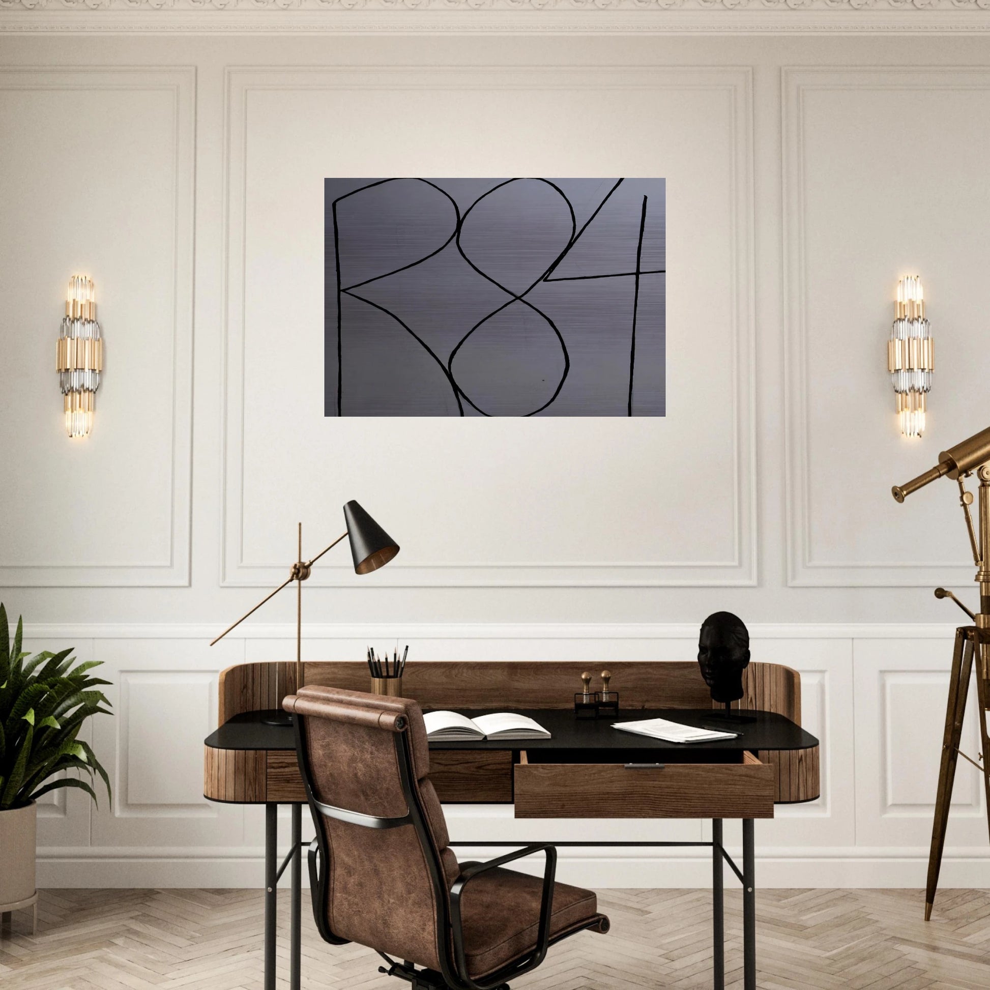 Spectrum I - Robert Ryman Brushed Aluminum Print - 70x100 cm / 28x40 inches | Robert Ryman Aluminum Print | Robert Ryman Prints