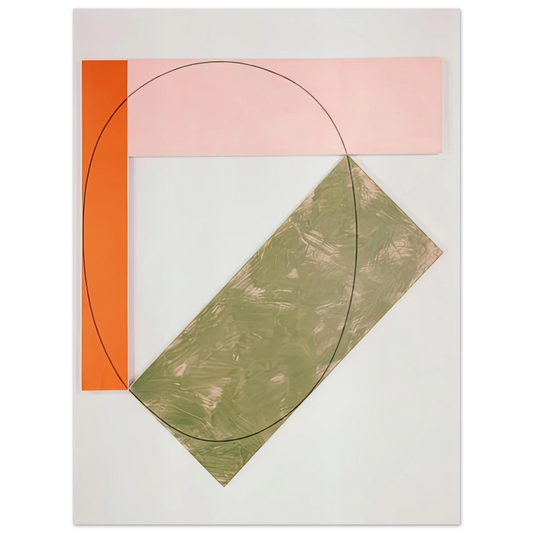 Robert Mangold - THREE COLOR FRAME PAINTING 1985  75x100 cm / 30x40inches Fine Art Poster