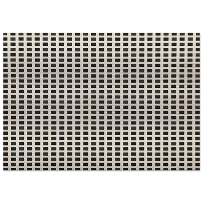 Répartition régulière de carrés - 1971 - Francois Morellet Brushed Aluminum Print - 70x100 cm / 28x40 inches | Francois Morellet Aluminum Print | Francois Morellet Prints