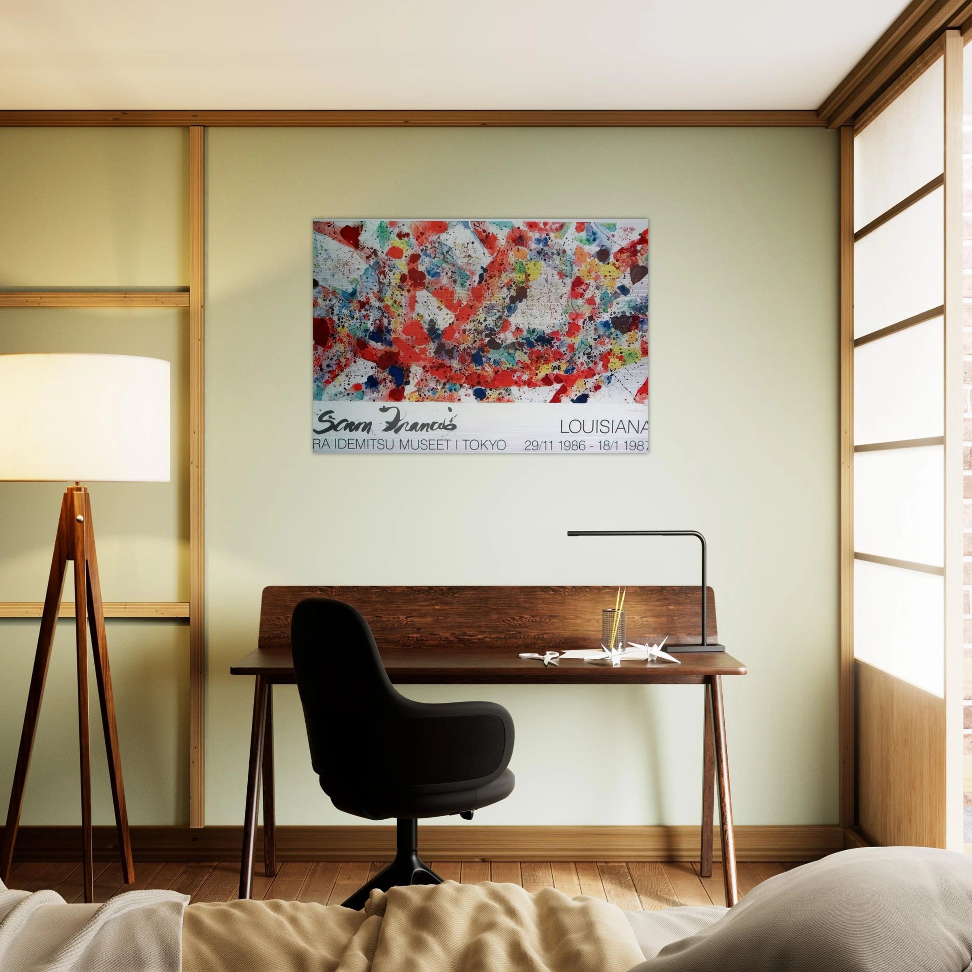 Polar Red - Sam Francis Brushed Aluminum Print - 70x100 cm / 28x40 inches | Sam Francis Aluminum Print | Sam Francis Prints