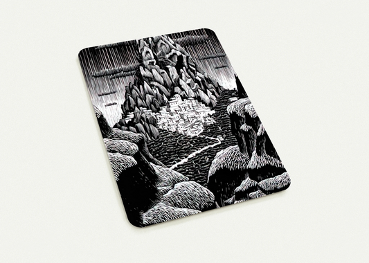 PENTEDATTIO CALABRIA JANUARY 1930 1930 By MC Escher Pack of 10 Post Cards | MC Escher Post Cards | A6 (10.5 x 14.8 cm) - 4.1 x 5.8 inches