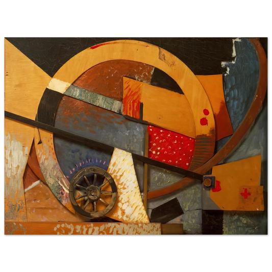 Kurt Schwitters - NEW MERZPICTURE 1931  75x100 cm / 30x40inches Fine Art Poster