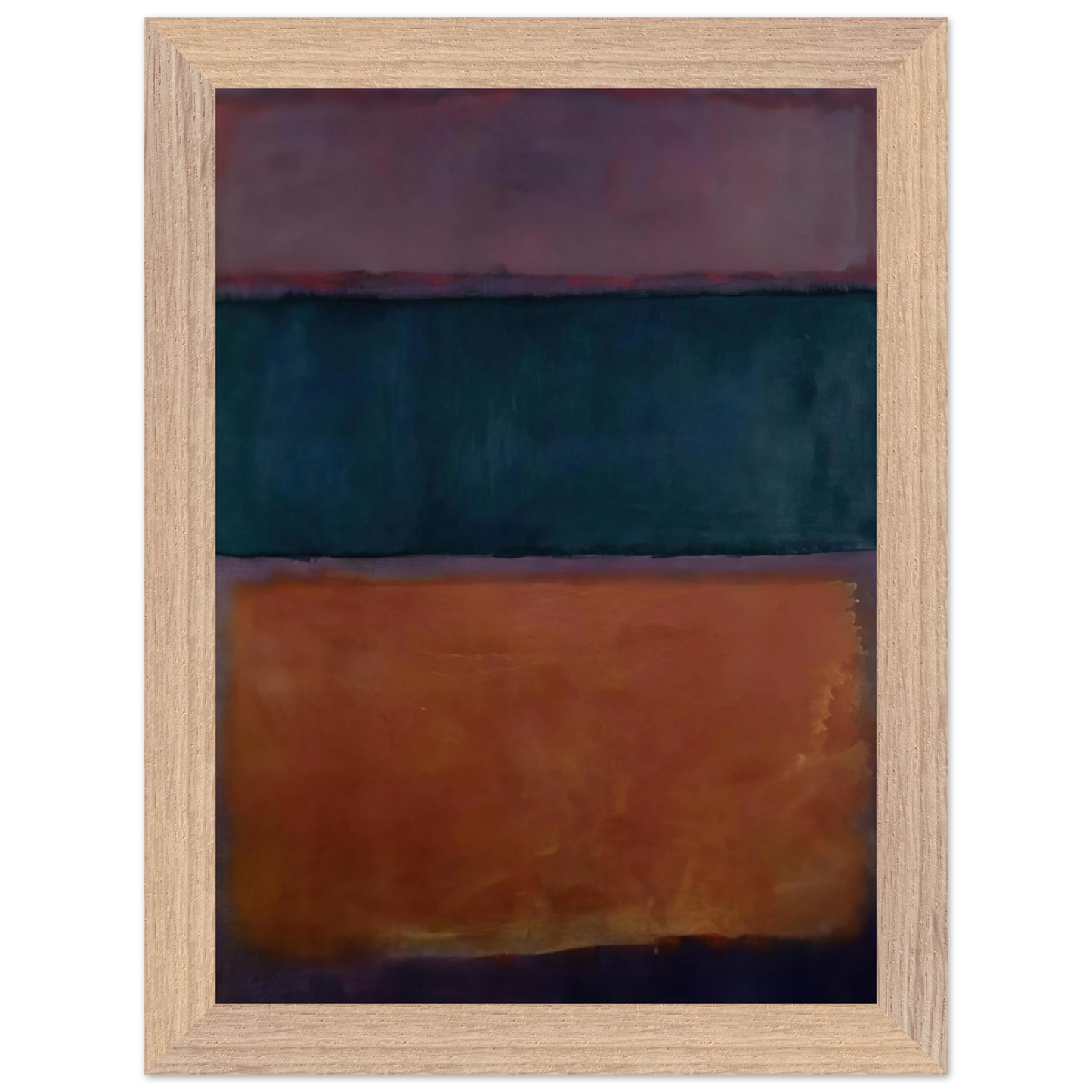Helen Frankenthaler - Untitled - 1963 Wall art - 40x50 cm / 16x20 inches - Premium Wooden Framed Poster With Fine Art Paper-canvas - Wood frame