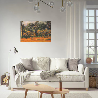 Village in the Provence - Paul Cézanne Brushed Aluminum Print - 70x100 cm / 28x40 inches | Paul Cézanne Aluminum Print | Paul Cézanne Prints