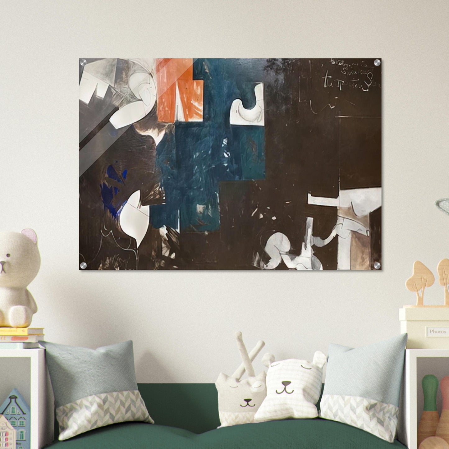 The Houston Scene - 1959 - Hassel Smith Acrylic Print - 70x100 cm / 28x40″ inches