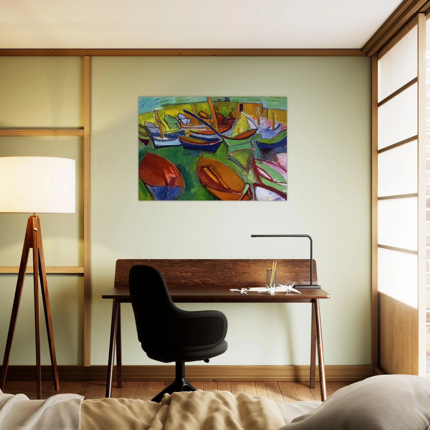 MARTIGUES 1907 - Raoul Dufy Brushed Aluminum Print - 70x100 cm / 28x40 inches | Raoul Dufy Aluminum Print | Raoul Dufy Prints