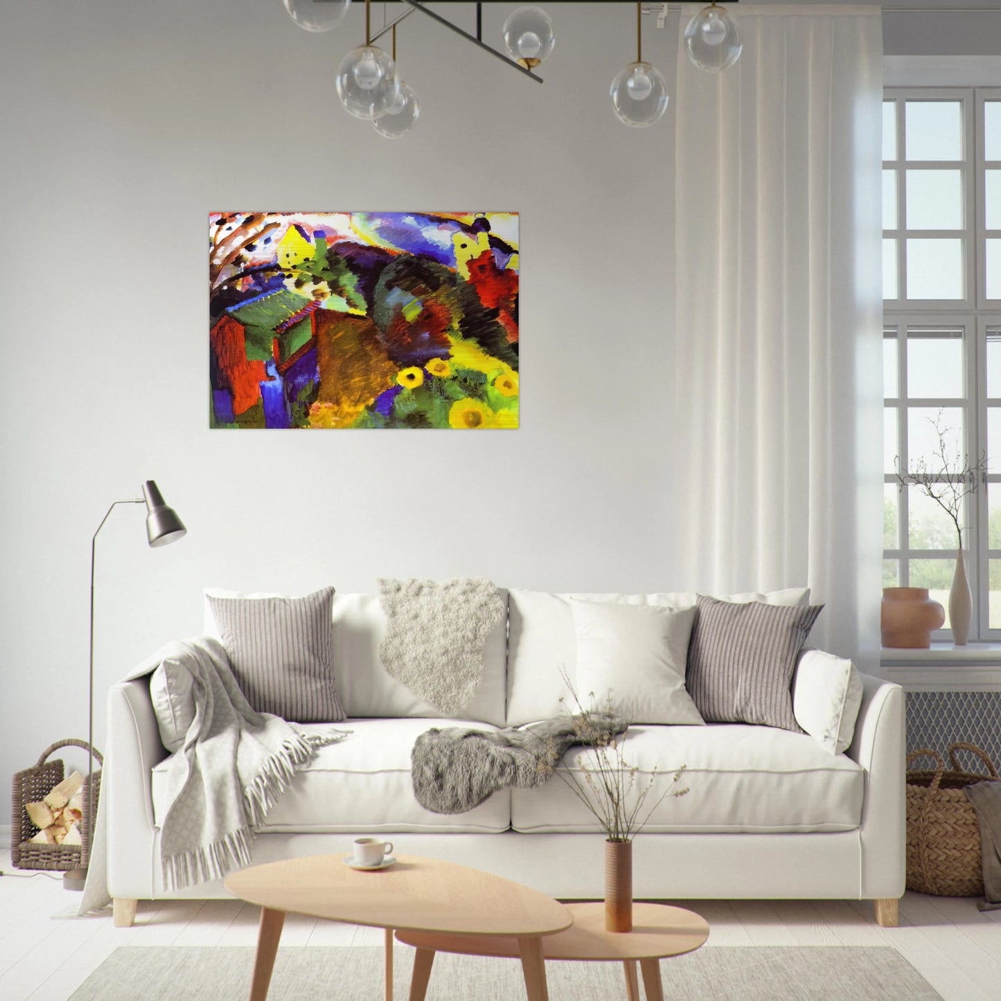 MURNAU GARDEN 1910 - Wassily Kandinsky Brushed Aluminum Print - 70x100 cm / 28x40 inches | Wassily Kandinsky Aluminum Print | Wassily Kandinsky Prints