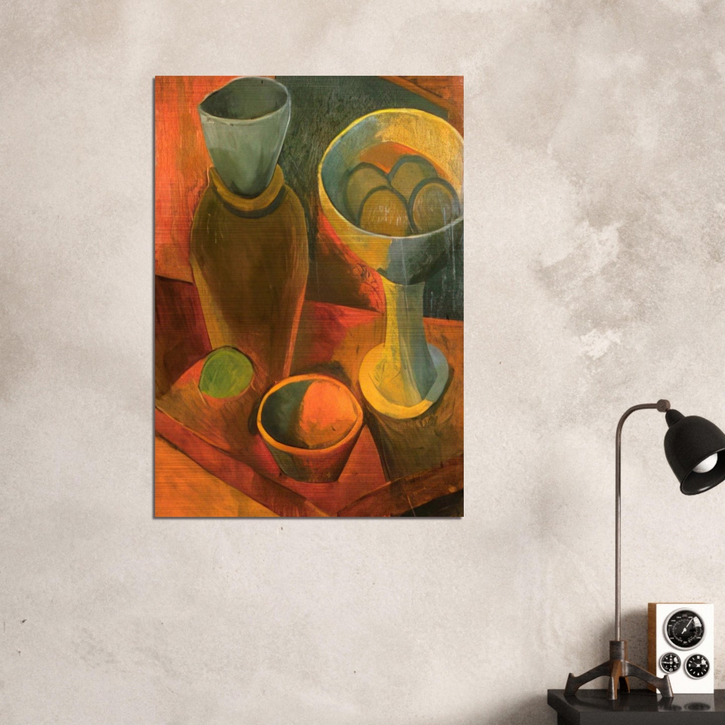 Jug and fruit dish - Pablo Picasso Brushed Aluminum Print - 70x100 cm / 28x40 inches | Pablo Picasso Aluminum Print | Pablo Picasso Prints