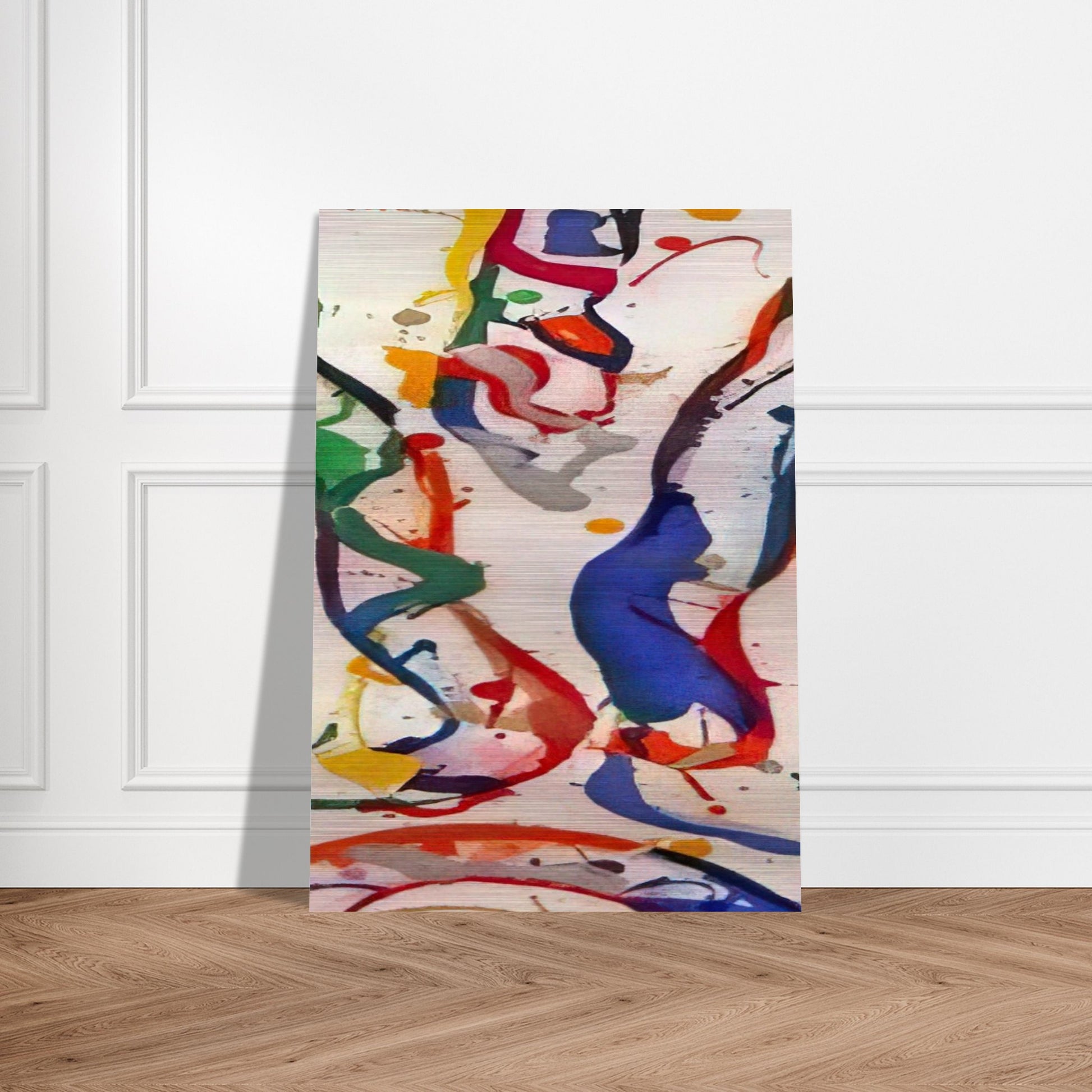 Untitled 040 - Sam Francis Brushed Aluminum Print - 70x100 cm / 28x40 inches | Sam Francis Aluminum Print | Sam Francis Prints