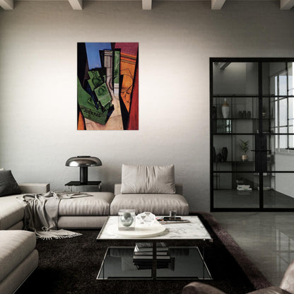 BREAKFAST 1915 - Juan Gris Brushed Aluminum Print - 70x100 cm / 28x40 inches | Juan Gris Aluminum Print | Juan Gris Prints