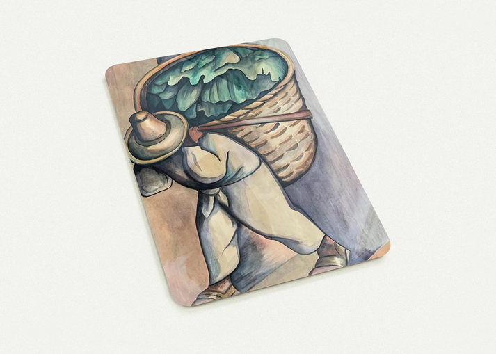 EL CARGADOR DE HOJAS DE PLATANO 1953 By Diego Rivera Pack of 10 Post Cards | Diego Rivera Post Cards | A6 (10.5 x 14.8 cm) - 4.1 x 5.8 inches