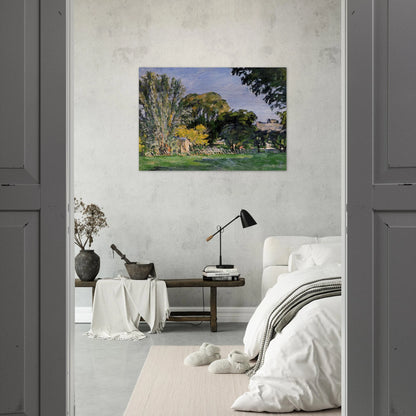The Trees of Jas de Bouffan - Paul Cézanne Brushed Aluminum Print - 70x100 cm / 28x40 inches | Paul Cézanne Aluminum Print | Paul Cézanne Prints