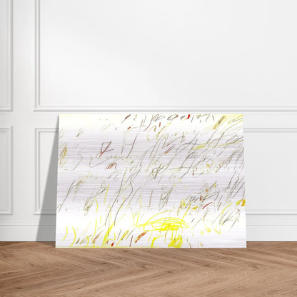 Blue Room - Cy Twombly Brushed Aluminum Print - 70x100 cm / 28x40 inches | Cy Twombly Aluminum Print | Cy Twombly Prints