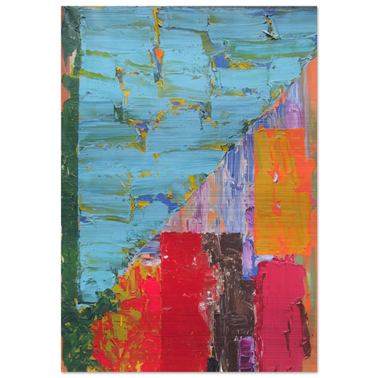 25.4.78 - 1978 - John Hoyland Brushed Aluminum Print - 70x100 cm / 28x40 inches | John Hoyland Aluminum Print | John Hoyland Prints