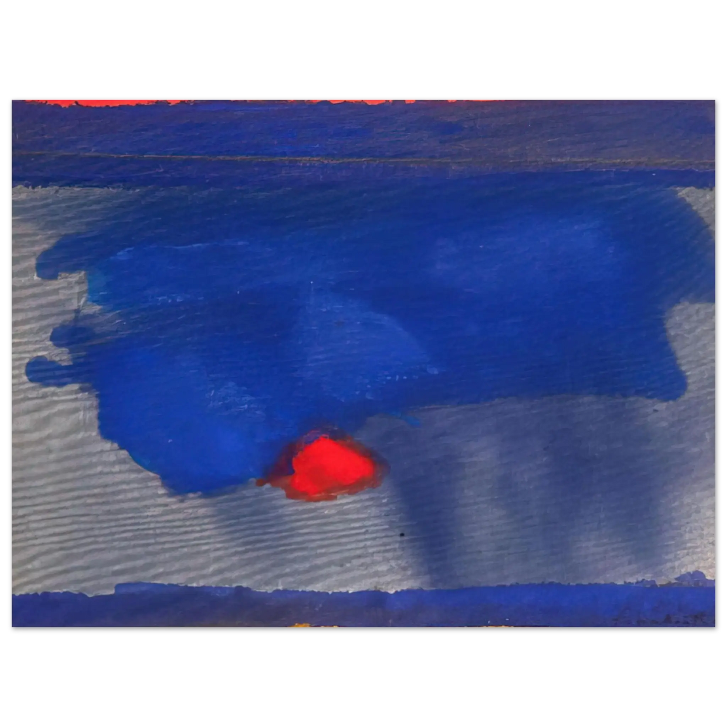 Helen Frankenthaler - Provincetown - 1964 Wall art - 40x50 cm / 16x20 Inches - Premium Wooden Framed Poster With Fine Art Paper - Black frame