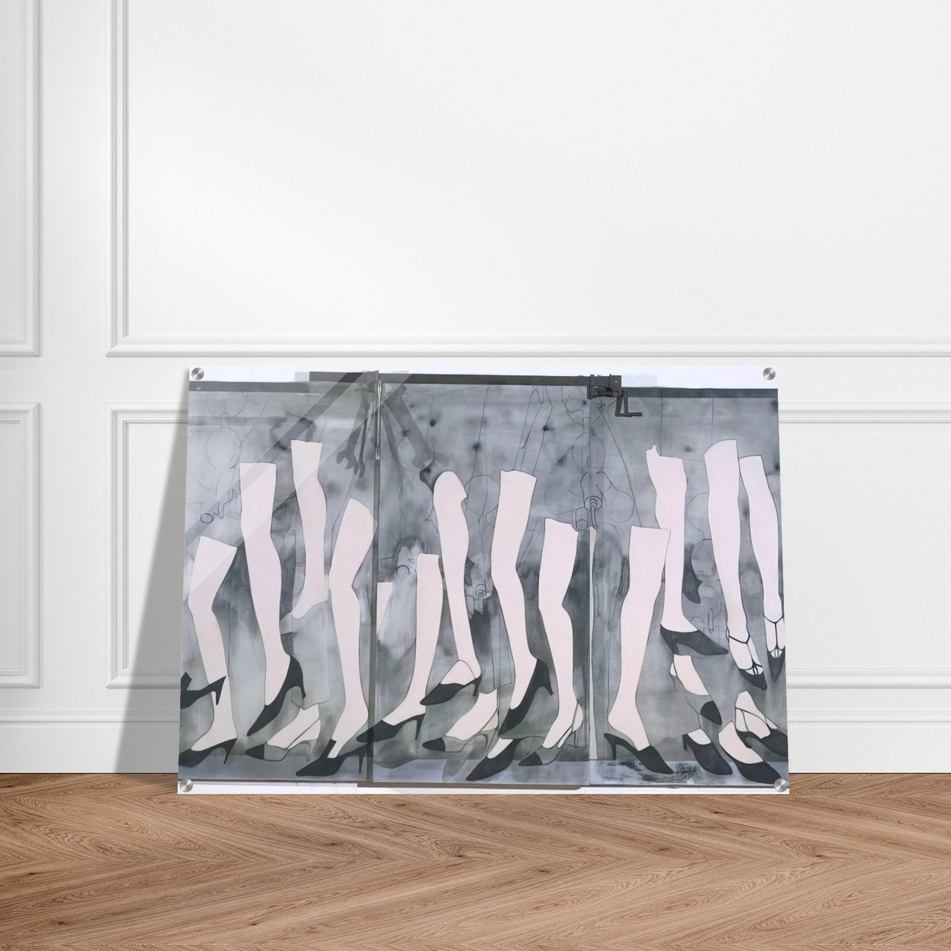 WALKING DREAM WITH A FOUR FOOT CLAMP 1965 - Jim Dine Acrylic Print - 70x100 cm / 28x40″ inches