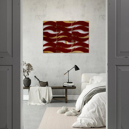 Rosso scuro - 1974 - Carla Accardi Brushed Aluminum Print - 70x100 cm / 28x40 inches | Carla Accardi Aluminum Print | Carla Accardi Prints
