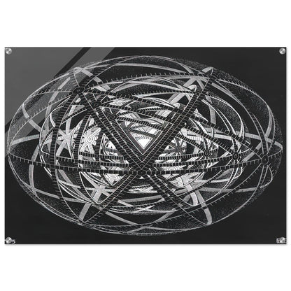 CONCENTRIC RINDS - MC Escher Acrylic Print - 70x100 cm / 28x40″ inches | Maurits Cornelis Escher Prints