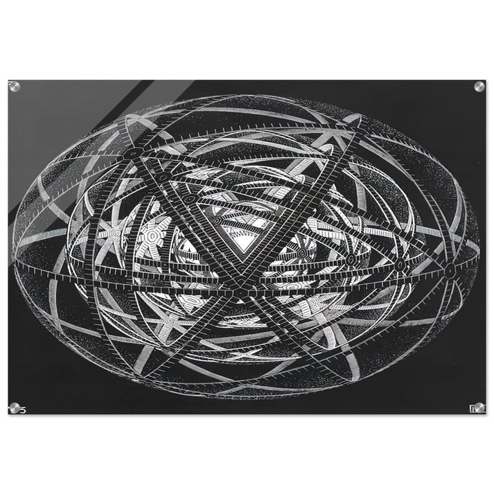 CONCENTRIC RINDS - MC Escher Acrylic Print - 70x100 cm / 28x40″ inches | Maurits Cornelis Escher Prints