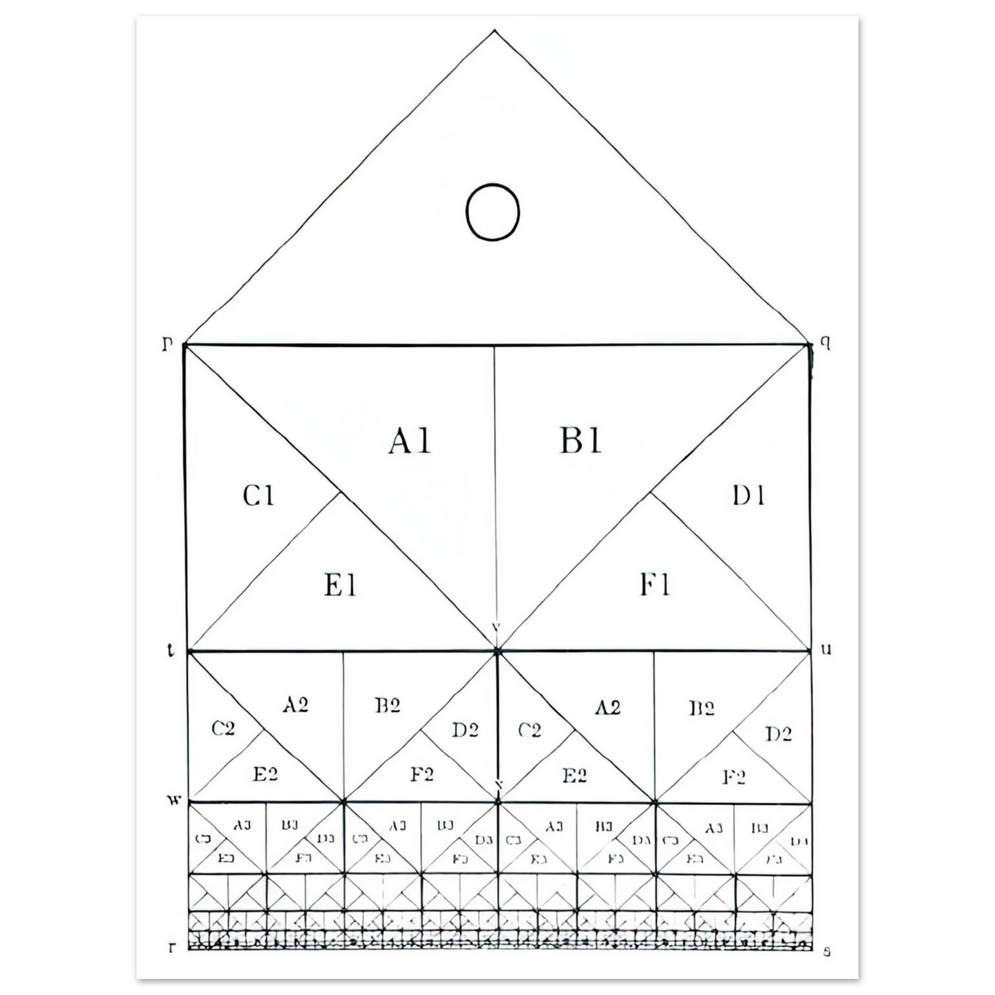 MC Escher - SCHEME Wall Art - 21x29.7 cm / 8x12" - Fine Art Poster-canvas - -