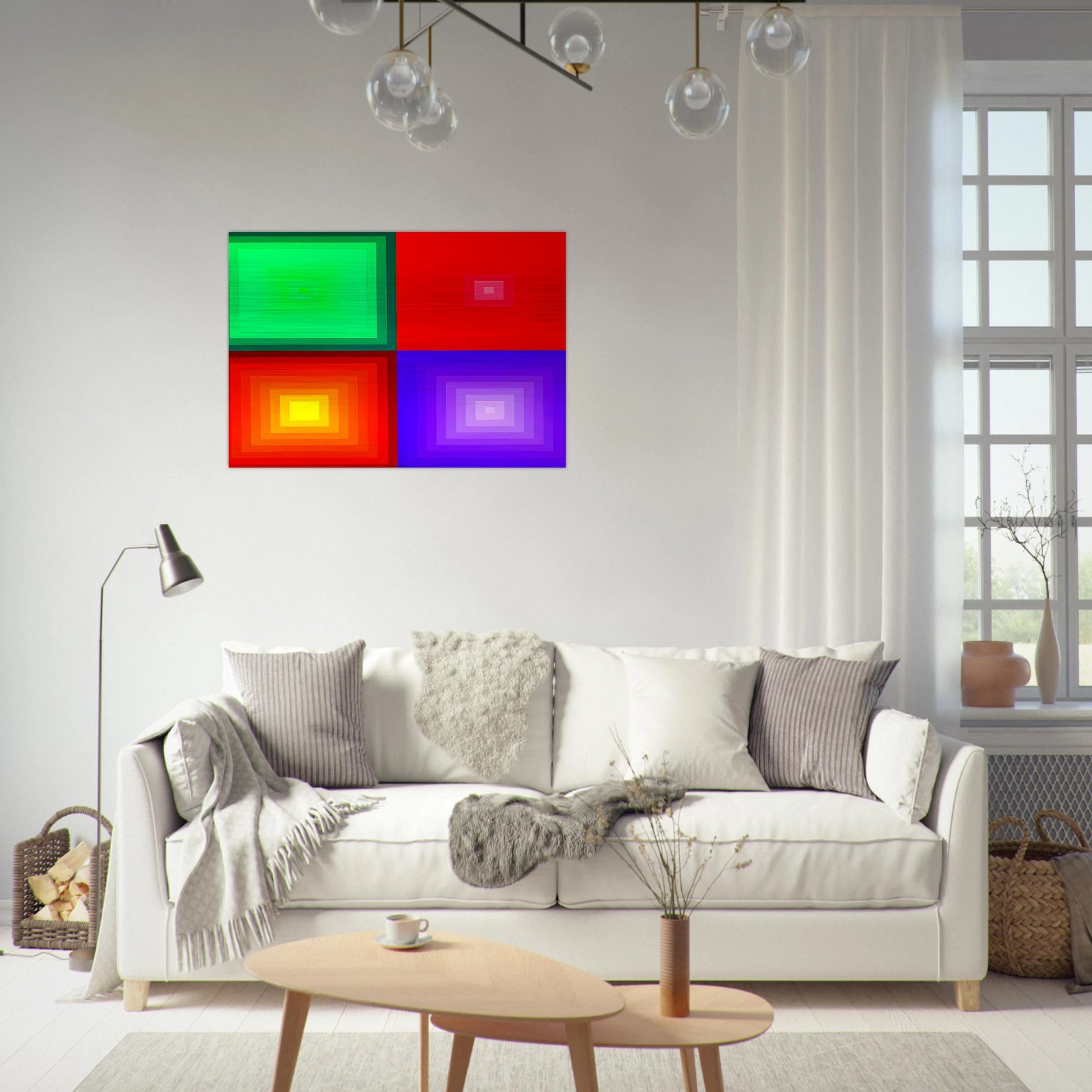DVA-DVA - 1986 - Victor Vasarely Brushed Aluminum Print - 70x100 cm / 28x40 inches | Victor Vasarely Aluminum Print | Victor Vasarely Prints